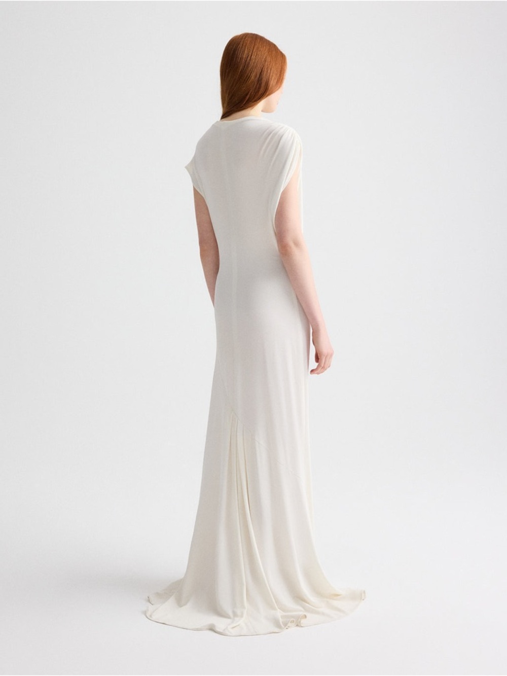 TWP RIGHT WHERE I BELONG MAXI DRESS IN MATTE CREPE JERSEY - Picture 5 of 13